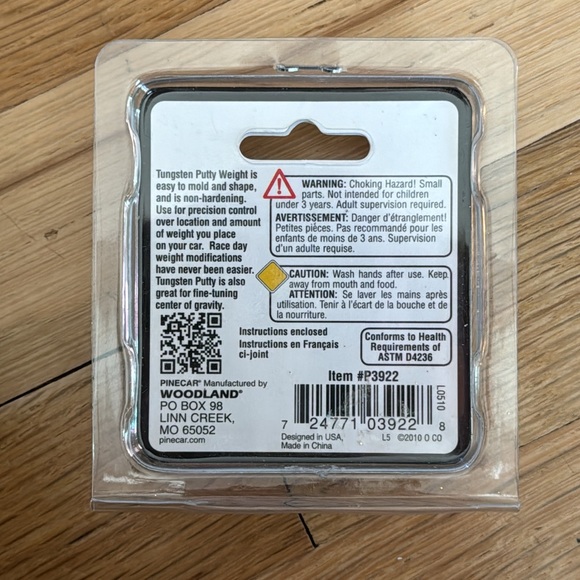 NIP - Bundle of 2 - Pinecar Tungsten Putty Weight - Picture 3 of 3